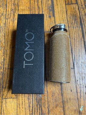 Tomo Gold Mesh Key & Card Holder with Silver Ring
